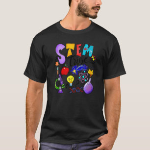 Stem Tribe Teacher Life Steminist Science Back To  T-Shirt