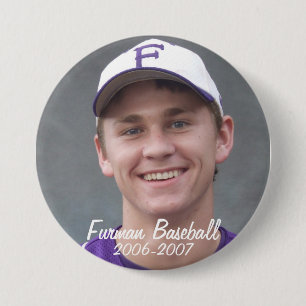 StembridgeW2007Mug, Furman Baseball, 2006-2007 7.5 Cm Round Badge