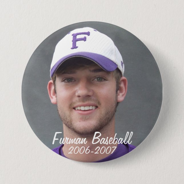 StembridgeW2007Mug, Furman Baseball, 2006-2007 7.5 Cm Round Badge (Front)