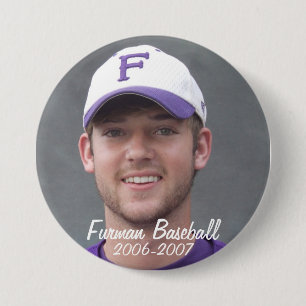 StembridgeW2007Mug, Furman Baseball, 2006-2007 7.5 Cm Round Badge
