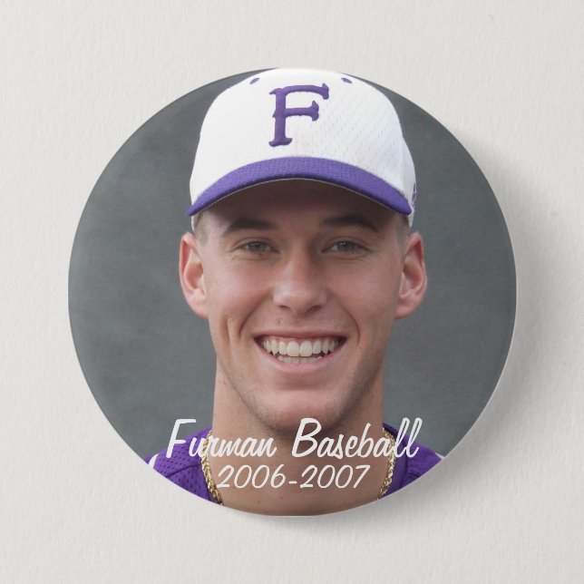 StembridgeW2007Mug, Furman Baseball, 2006-2007 7.5 Cm Round Badge (Front)