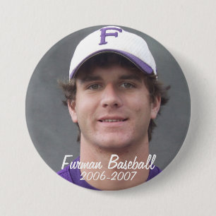 StembridgeW2007Mug, Furman Baseball, 2006-2007 7.5 Cm Round Badge
