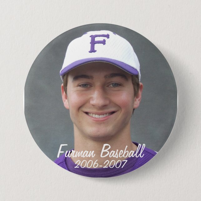 StembridgeW2007Mug, Furman Baseball, 2006-2007 7.5 Cm Round Badge (Front)