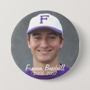 StembridgeW2007Mug, Furman Baseball, 2006-2007 7.5 Cm Round Badge