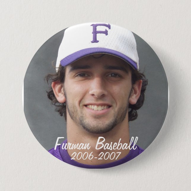 StembridgeW2007Mug, Furman Baseball, 2006-2007 7.5 Cm Round Badge (Front)