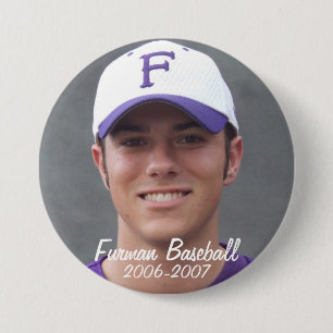 StembridgeW2007Mug, Furman Baseball, 2006-2007 7.5 Cm Round Badge