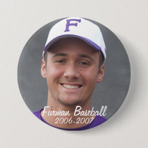StembridgeW2007Mug, Furman Baseball, 2006-2007 7.5 Cm Round Badge