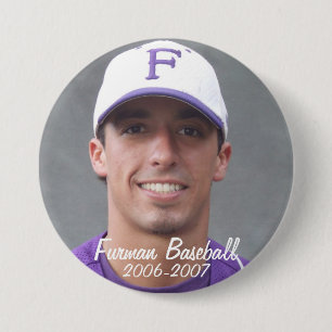 StembridgeW2007Mug, Furman Baseball, 2006-2007 7.5 Cm Round Badge