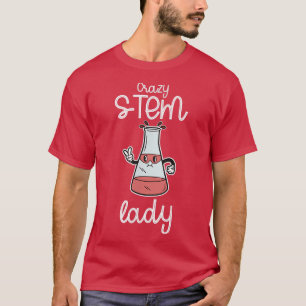 Steminist Equality Stem Crazy Science Women Empowe T-Shirt