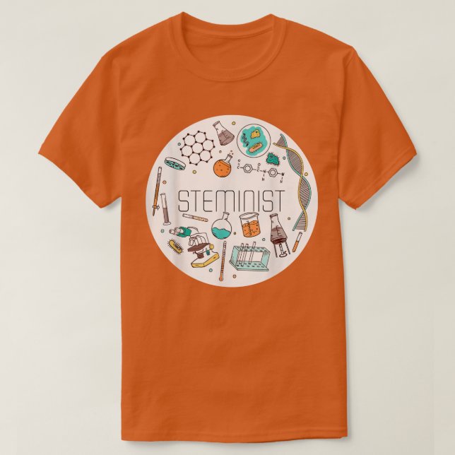 Steminist Science Technology Engineering Math STEM T-Shirt (Design Front)