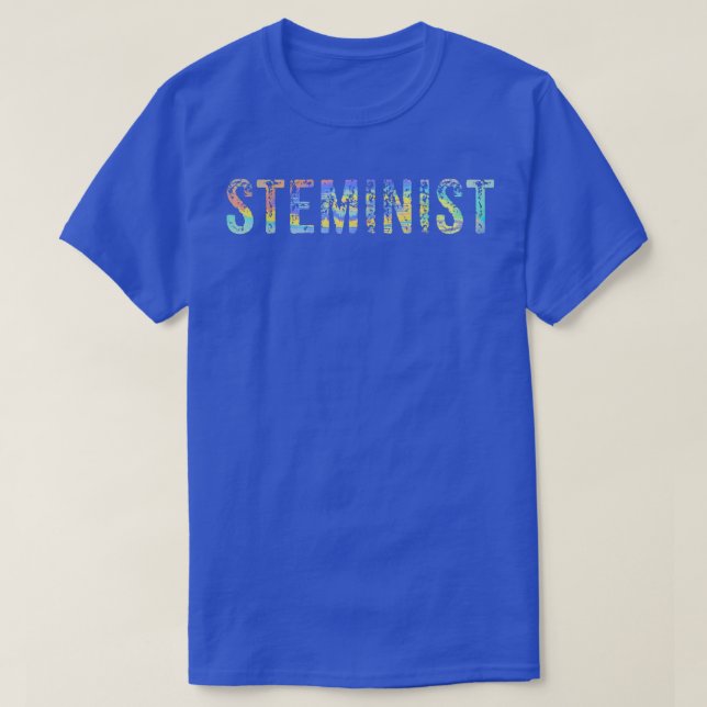 Steminist STEM-inist Math Girls Science Lover Tie- T-Shirt (Design Front)