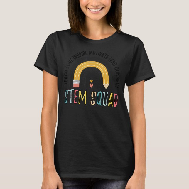 Steminist STEM Teacher Science Technology Engineer T-Shirt (Front)