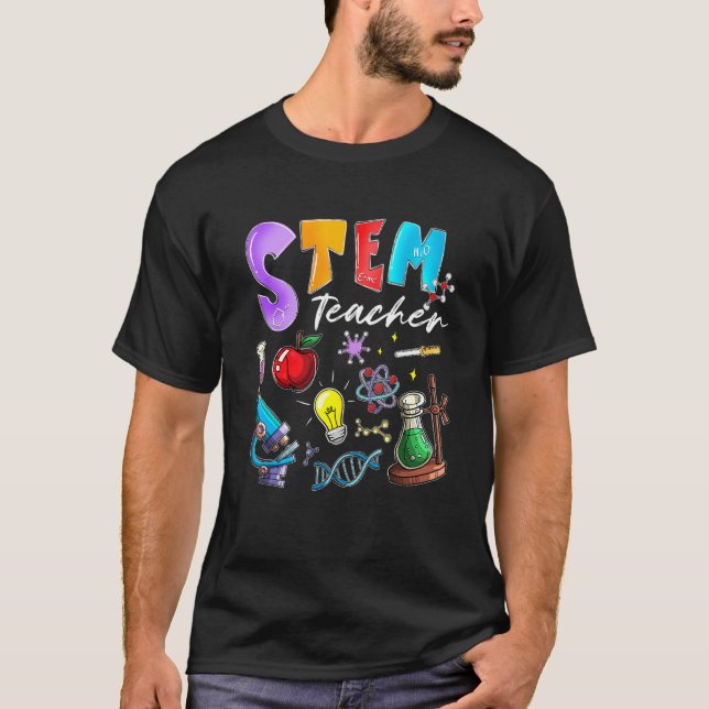 Steminist Stem Teacher Science Technology Engineer T-Shirt (Front)