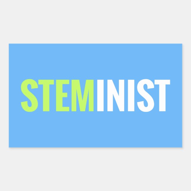 STEMinist Sticker - Rectangle (Front)