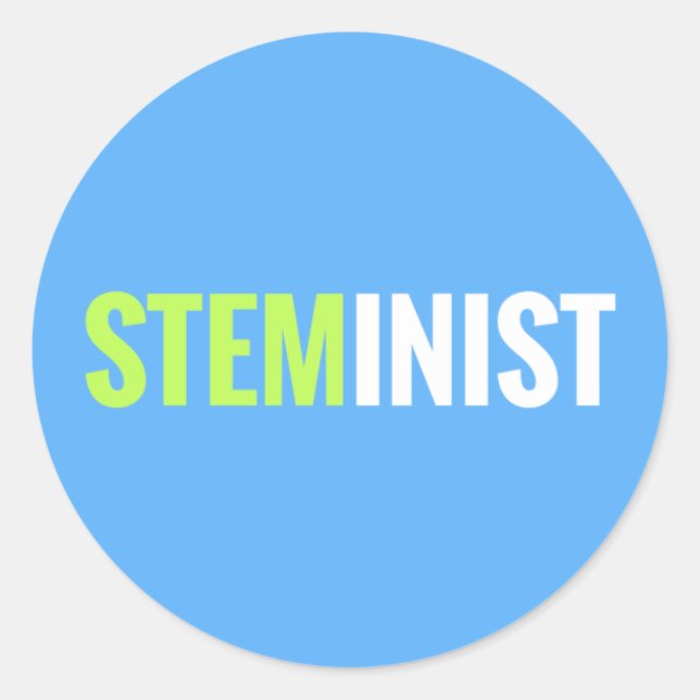 STEMinist Sticker - Round (Front)