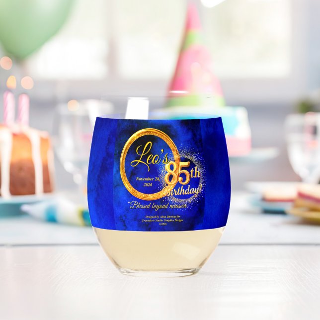 Stemless Wine Glass (Insitu (Birthday))