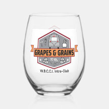 Stemless Wine Glass with Logo