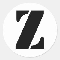 Stencil Alphabet by Janz Letter Z White