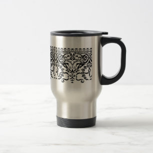 Stencil Design Travel Mug