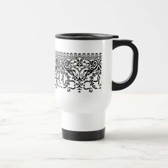 Stencil Design Travel Mug (Right)
