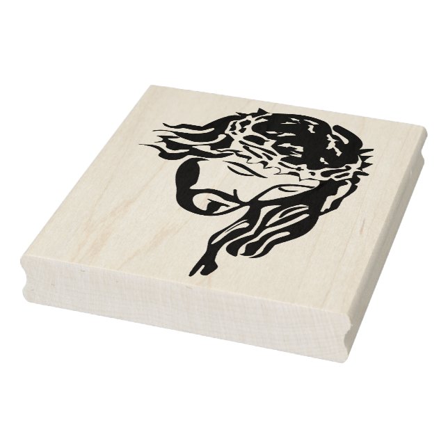 Stencil Jesus bust pattern art stamp (Stamp)