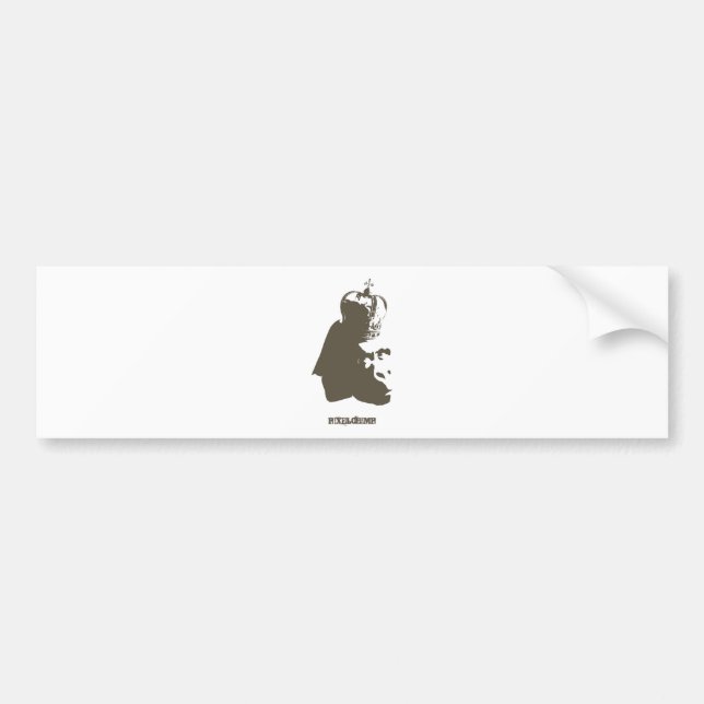 Stencil King Ape Bumper Sticker (Front)