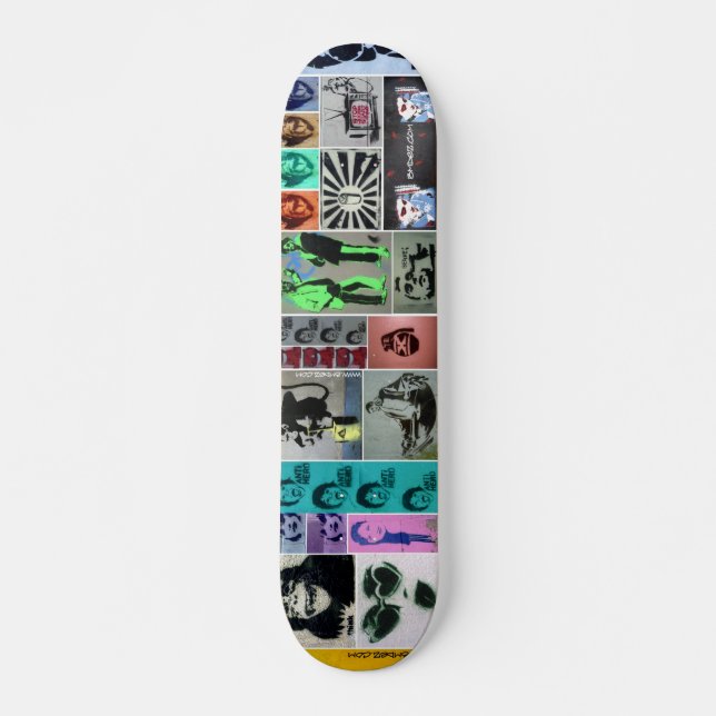 Stencil Mayhem Skateboard (Front)