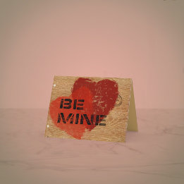 Stencil on Wood -- Add Your Photo --  Holiday Card