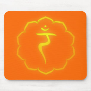 "Stenciled" 3rd Chakra - Manipura Mouse Pad