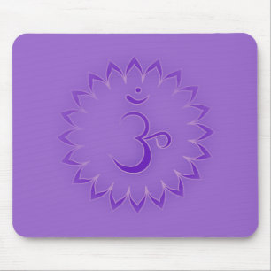 "Stenciled" Crown Chakra - Sahasrara Mouse Pad