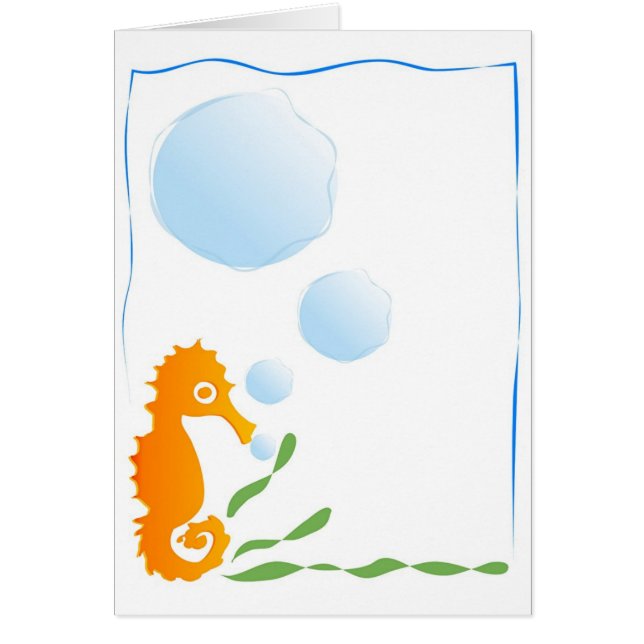 Stenciled Seahorse (Front)
