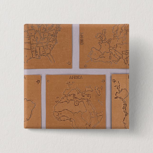 Stencils of the World 15 Cm Square Badge (Front)