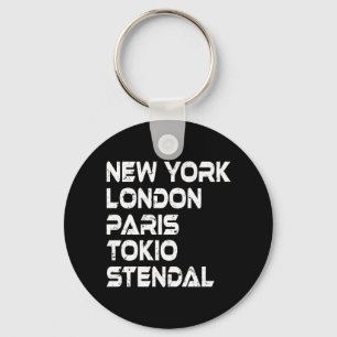 Stendal New York London Tokio Paris Anhänger Key Ring
