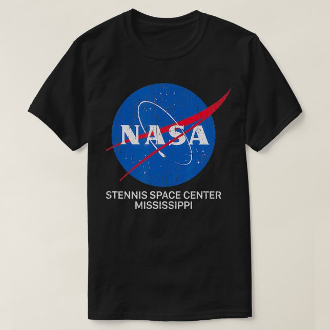 Stennis Space Centre distressed  Space  T-Shirt (Design Front)