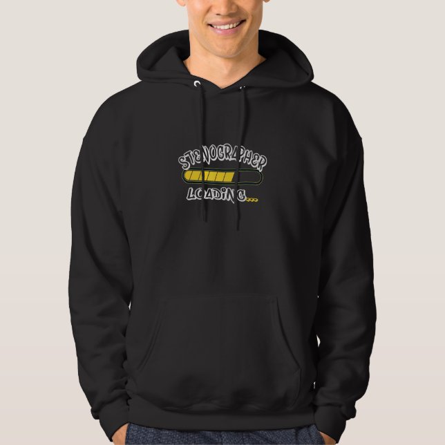 Stenographer Loading Future Hoodie (Front)