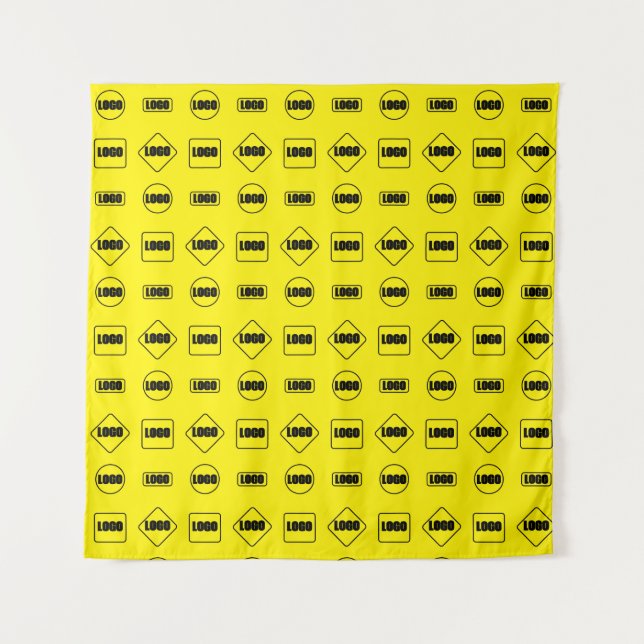 Step and Repeat Business Sponsor Photo Background Tapestry (Front)