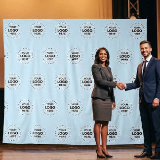 Step And Repeat Media Wall | Custom Logo Backdrop Tapestry