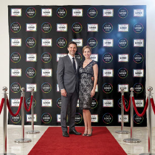 Step And Repeat Media Wall - Sponsor Logo Backdrop Tapestry