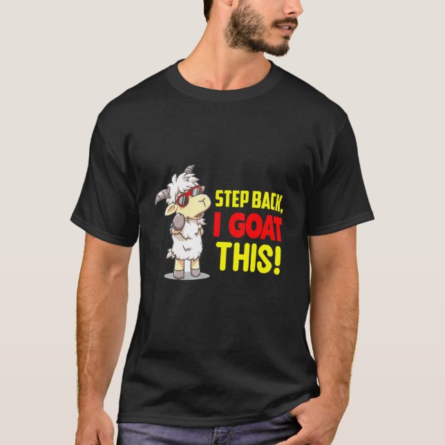 Step Back Goat Animal T-Shirt (Front)