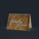 Step Brother Birthday Brown Leather Card<br><div class="desc">Brown leather background for step brother's birthday.
Inside text can be changed for any family member.</div>