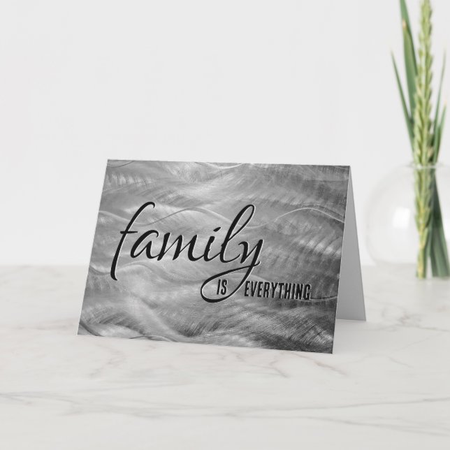 Step Brother Birthday Metal Abstract Card (Front)