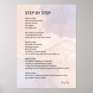 Step by Step -  Empowerment Poem Poetry  Poster