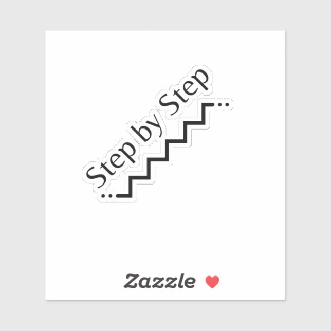 Step by Step Vinyl Sticker  (Sheet)