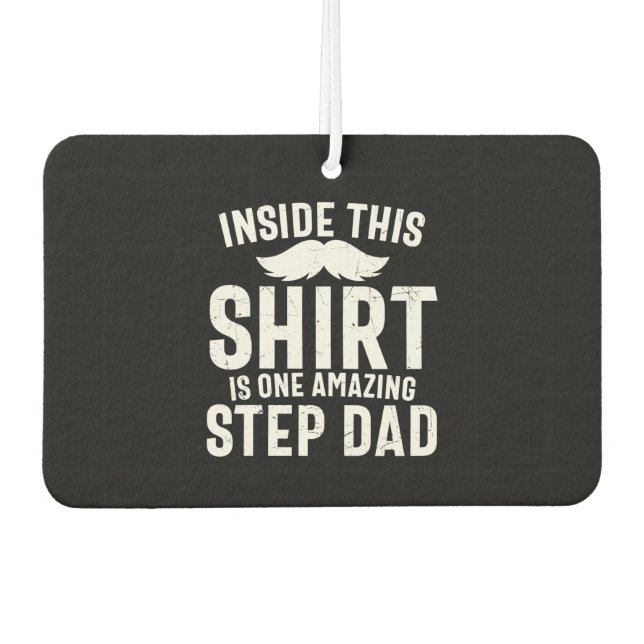 Step Dad Car Air Freshener (Front)