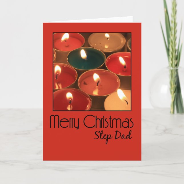 Step Dad Merry Christmas card (Front)