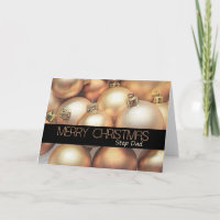 Step Dad Merry Christmas card