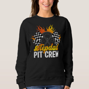 Step Dad Of The Birthday Boy Car Racing Birthday C Sweatshirt