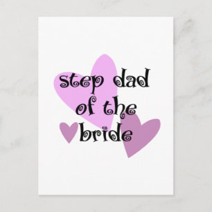 Step Dad of the Bride Postcard