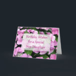 Step Daughter Birthday Card<br><div class="desc">A special message for that special lady in your house on her special day!  Wish you step daughter a very happy birthday,  letting her know how happy you are to have her in your life.</div>