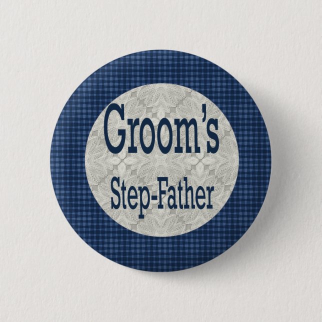 Step-Father Of The Groom Button (Front)